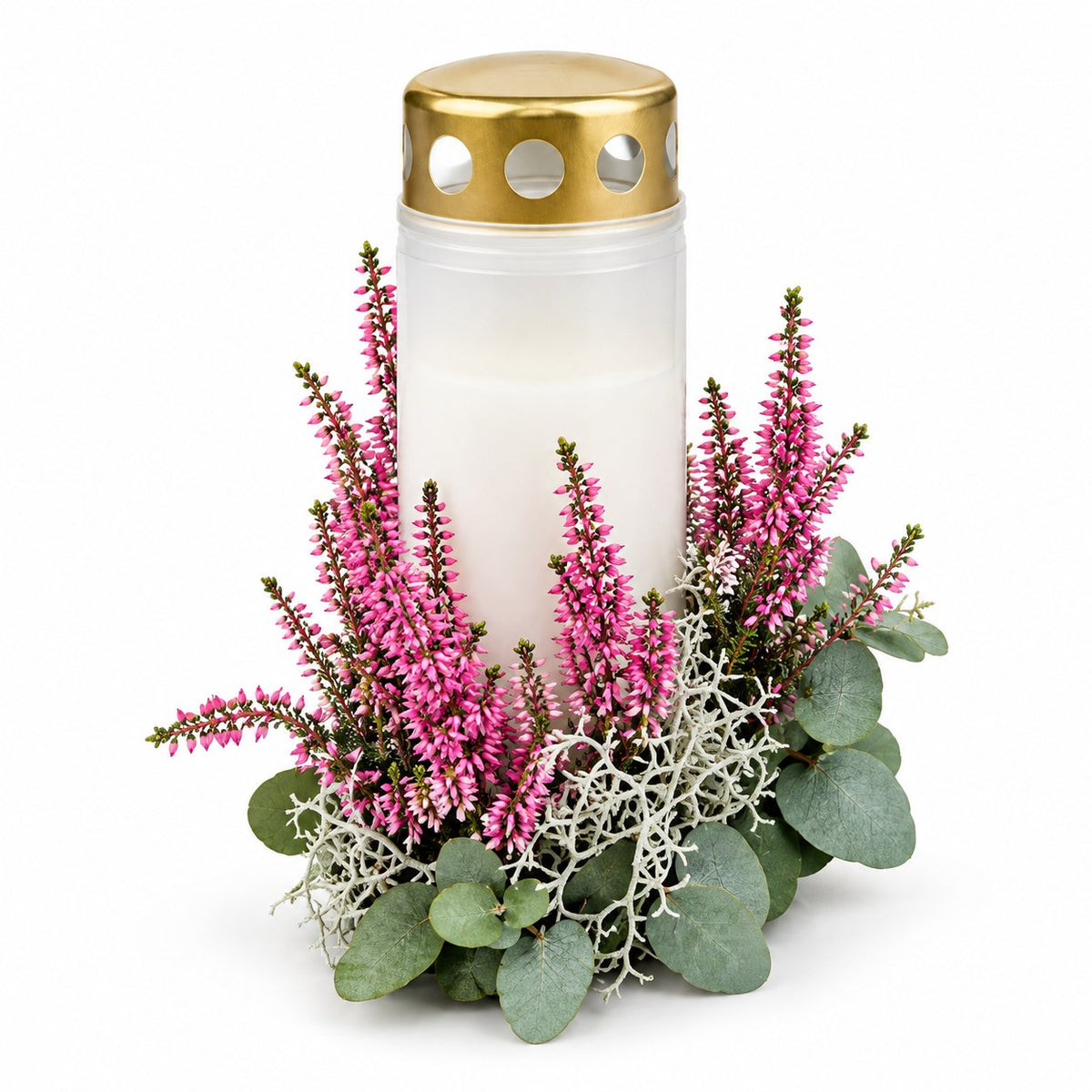 Gravljus med ljung och eukalyptus